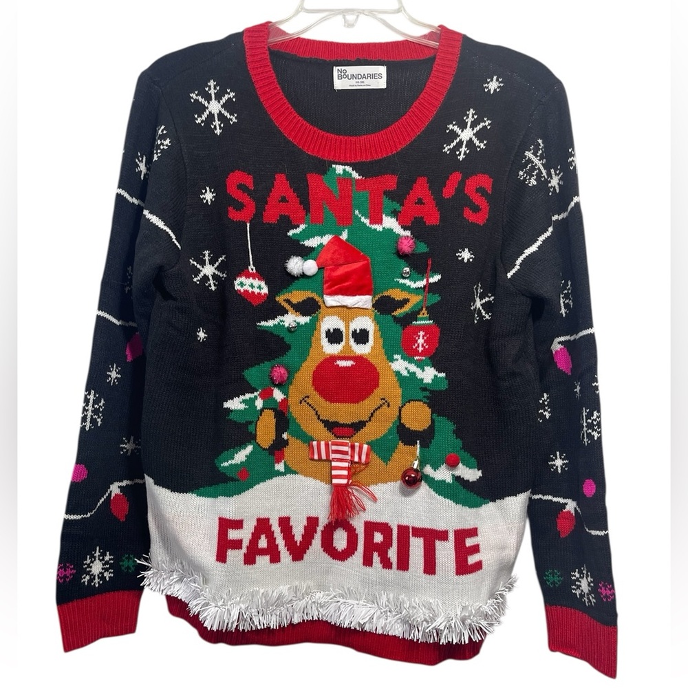 NWT-No Boundaries Christmas Sweater. Size XXL (20) - Picture 1 of 8